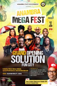 Governor Soludo to Unveil World-Class Solution Fun City with Anambra Mega Fest